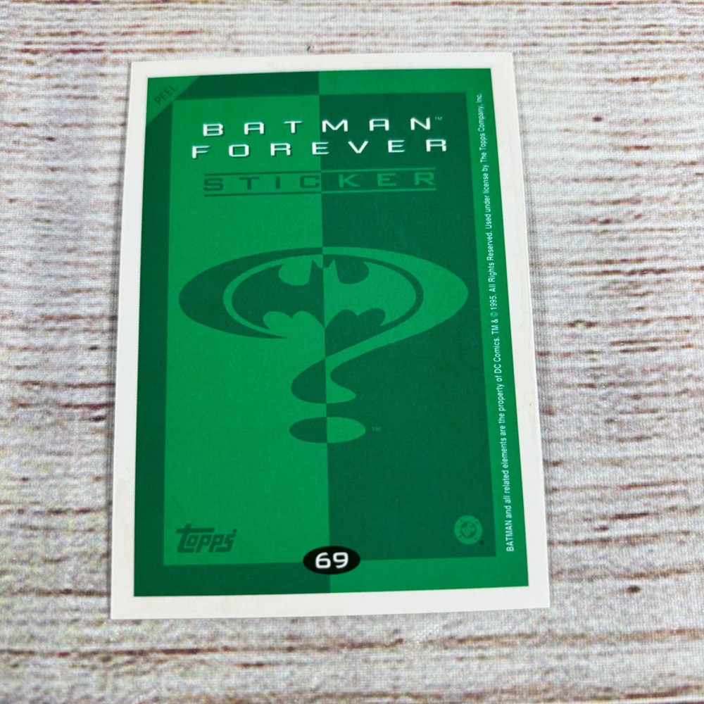 1995 Topps Batman Forever Sticker - #69 Robin