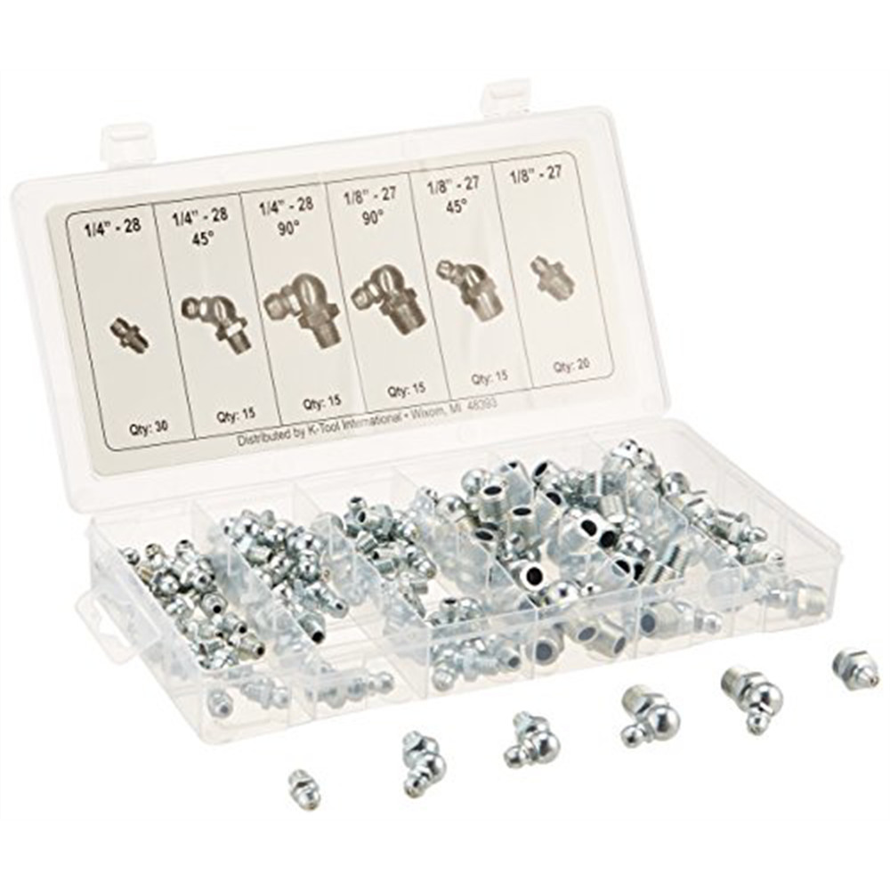 K-Tool 74 110-pc Hydraulic Grease Fitting Assortment