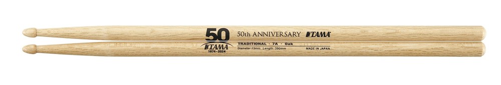 TAMA 50th Limited Drumsticks Oak 7A
