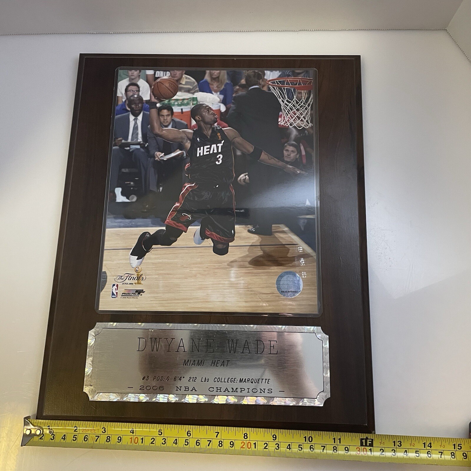 Dwayne Wade Plaque-Miami Heat Plaque 2006 Championship Decor *read Description