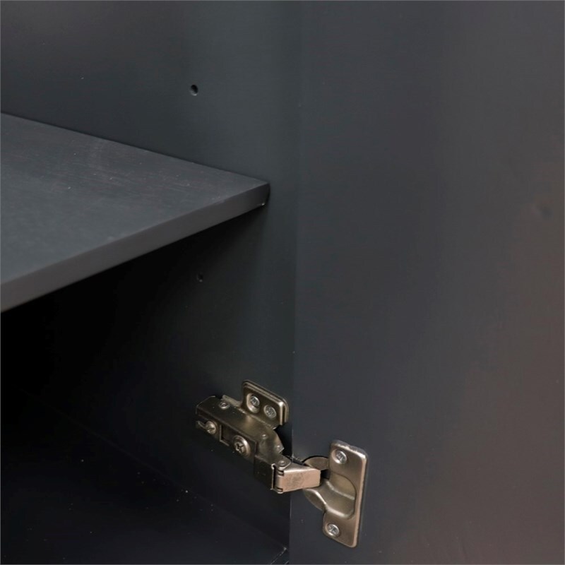 48 in. Double Vanity Dark Gray Cabinet Only