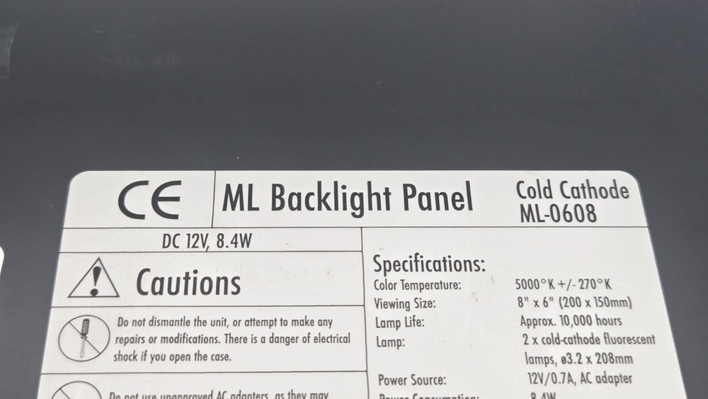 Coherent ML Backlight Panel Cold Cathode ML-0608