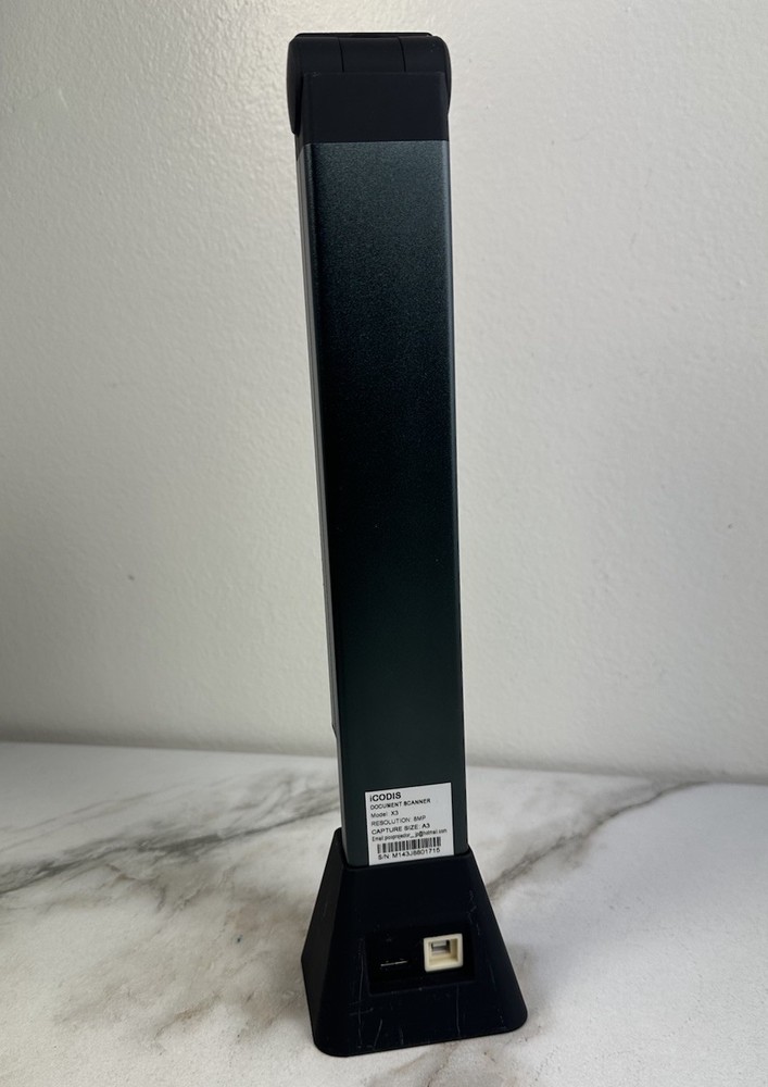 iCODIS Model X3 Document Scanner Resolution 8MP Capture A3 Untested No Cable