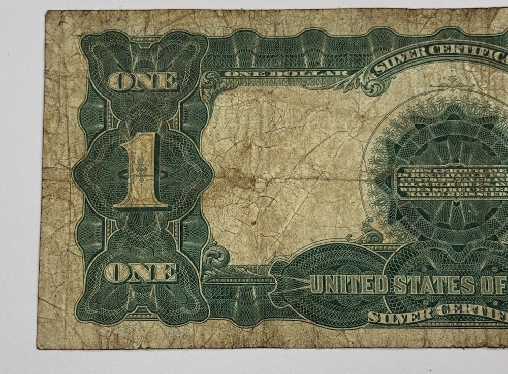 1899 $1 Large Silver Certificate Black Eagle Banknote #8015