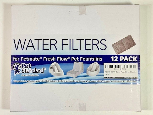 PET STANDARD Filters for Petmate Fresh Flow Pet Fountains (12) - FREE SHIPPING!