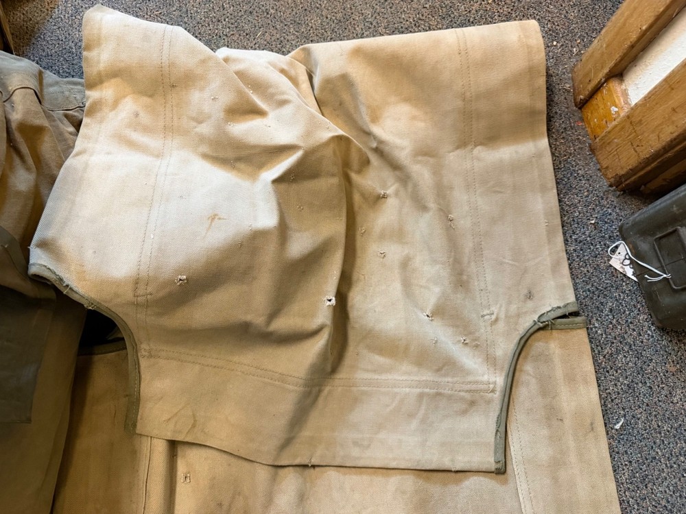 ORIGINAL WWII US ARMY M1938 COT REPLACEMENT TOP STRETCH CANVAS-NOS