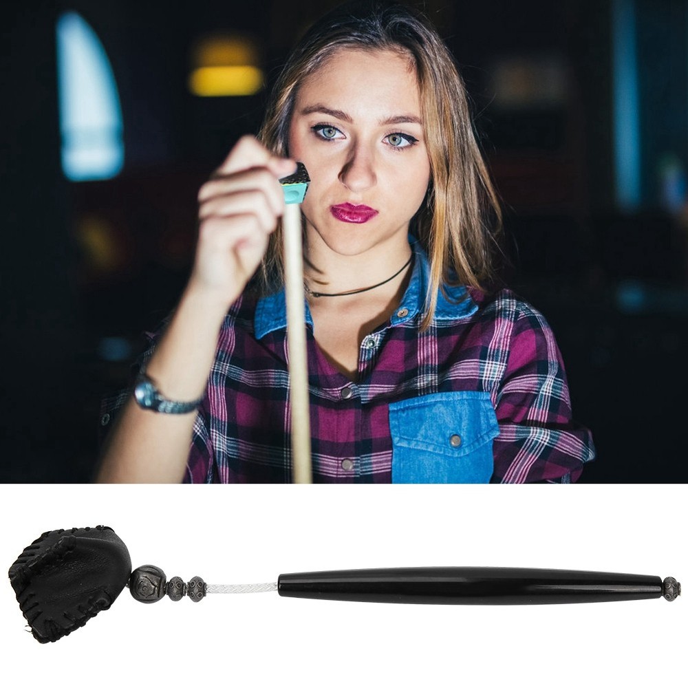 (black)Snooker Billiard Pool Chalk Holder Pricker Cue Table Accessory