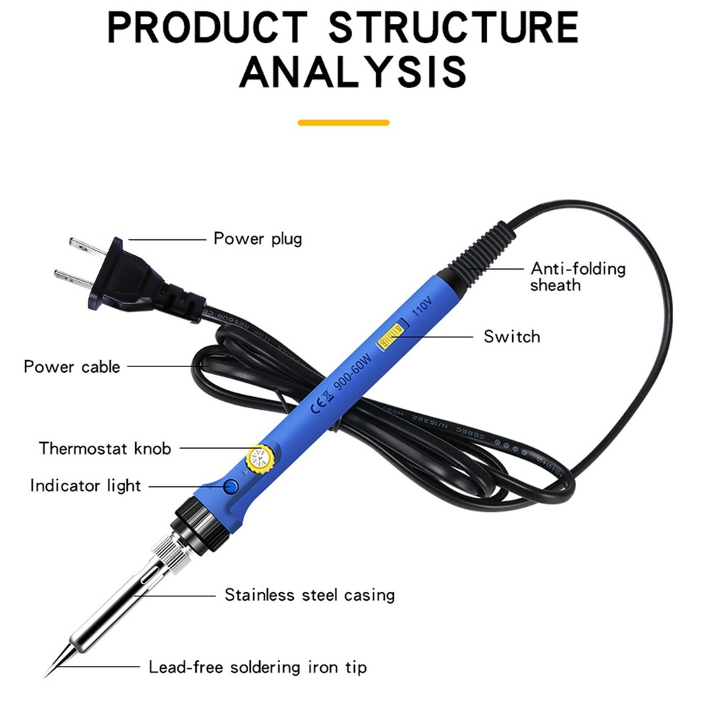 Soldering Iron Flux Paste Pump Wire Tips Holder Combo SMD BGA Electronics