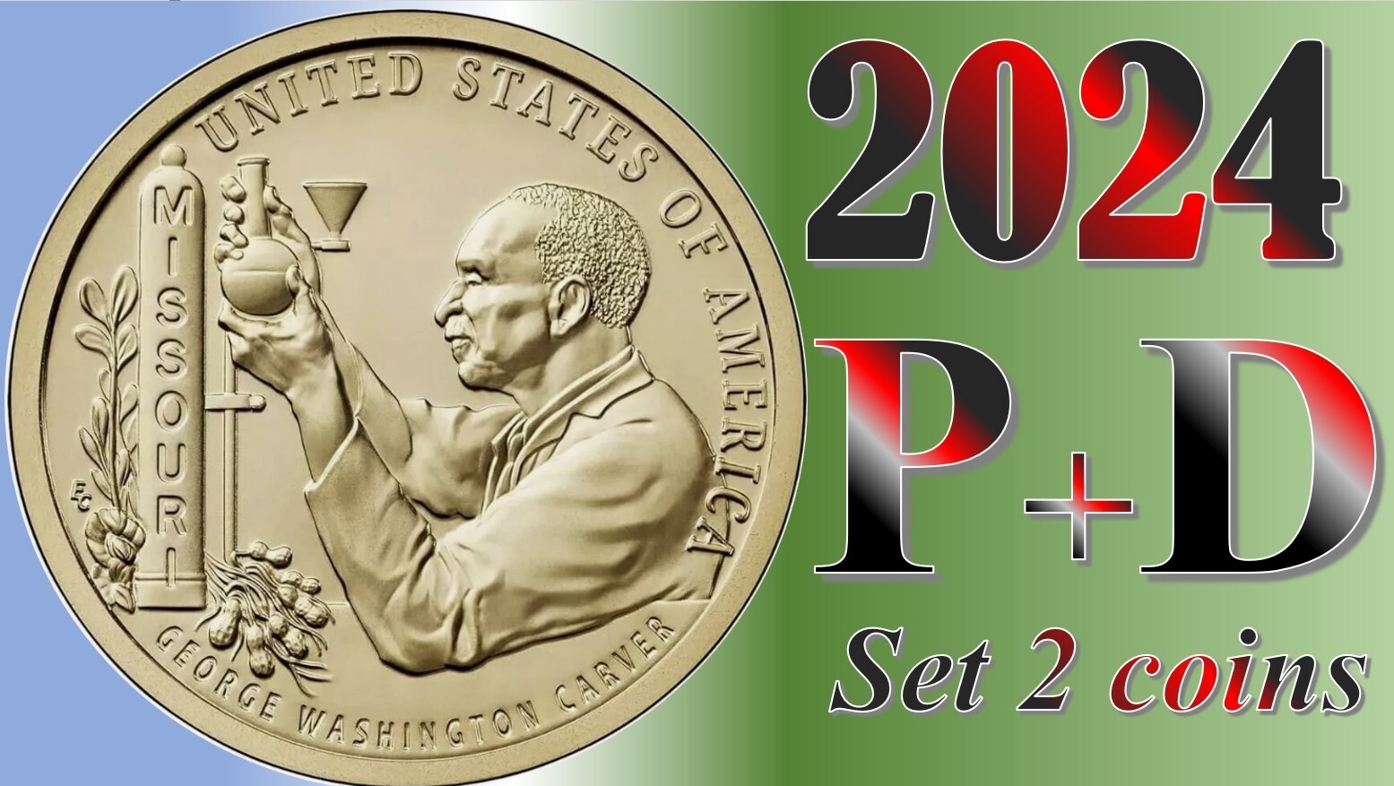 2024 P &D  American Innovation $1  Dollar  Missouri - US Mint - UNC  Set 2 coins