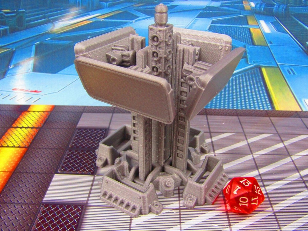 Information Television Screen Array Scenery Scatter Terrain 3D Printed Model