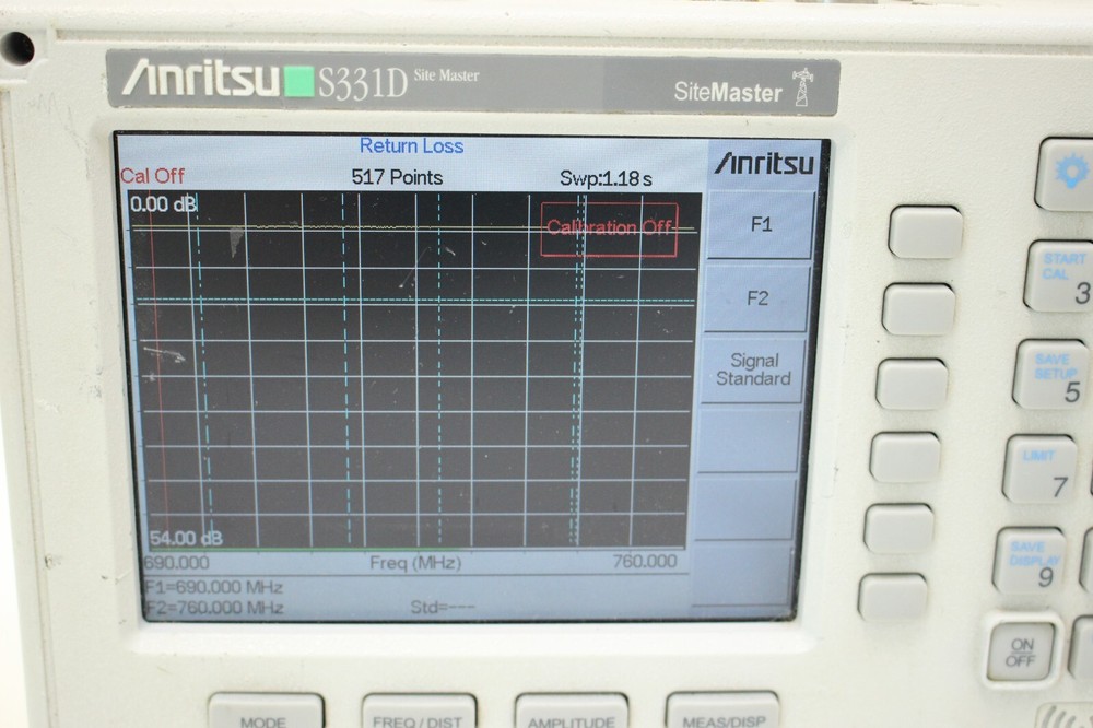 Anritsu S331D Option 3 Site Master Cable & Antenna Analyzer - No Accessories