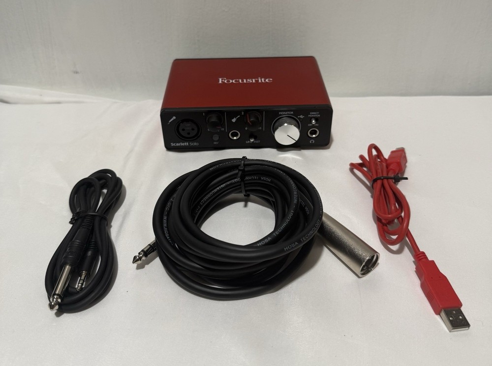 Focusrite Scarlett Solo Studio 3rd Generation USB Audio Interface with Boom...