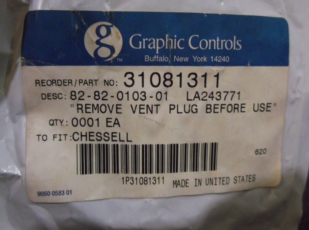 NEW IN PKG GRAPHIC CONTROLS 31081311 CHART RECORDER PEN (BIN161)