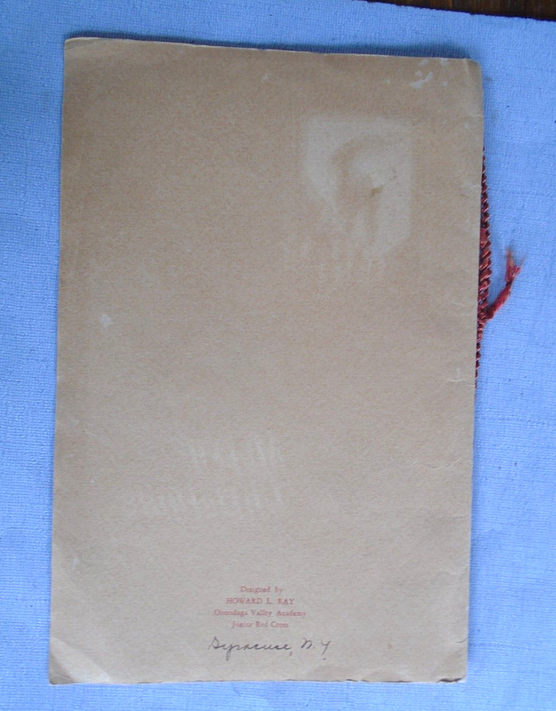 USS Rigel 1937 Christmas Dinner menu