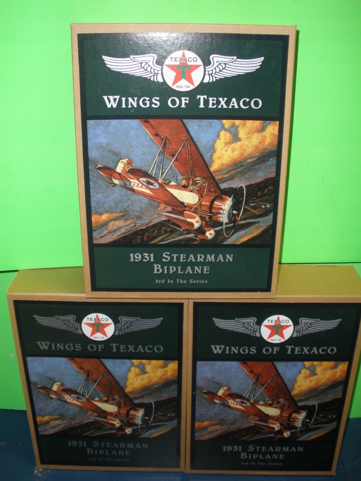 WINGS OF  TEXACO 1931 Stearman Biplane Airplane # NEW (((  MINT IN MINT BOX  )))