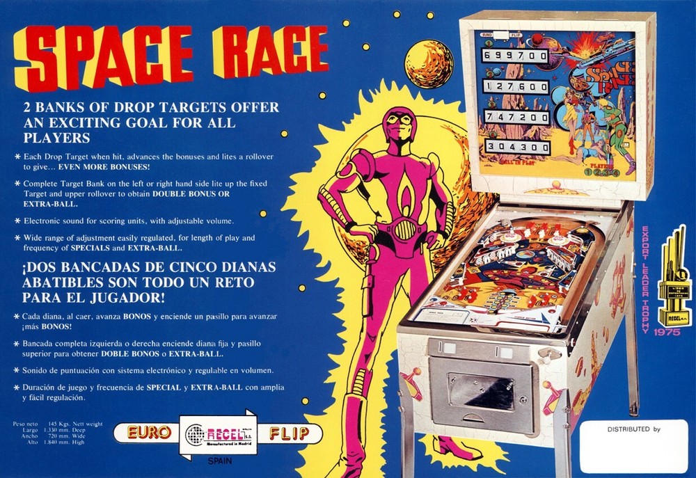 Recel Space Race Pinball Machine Rubber Ring Kit