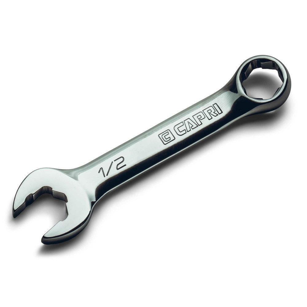 Capri Tools WaveDrive Pro Stubby Combination Wrench for Regular/Rounded Bolts