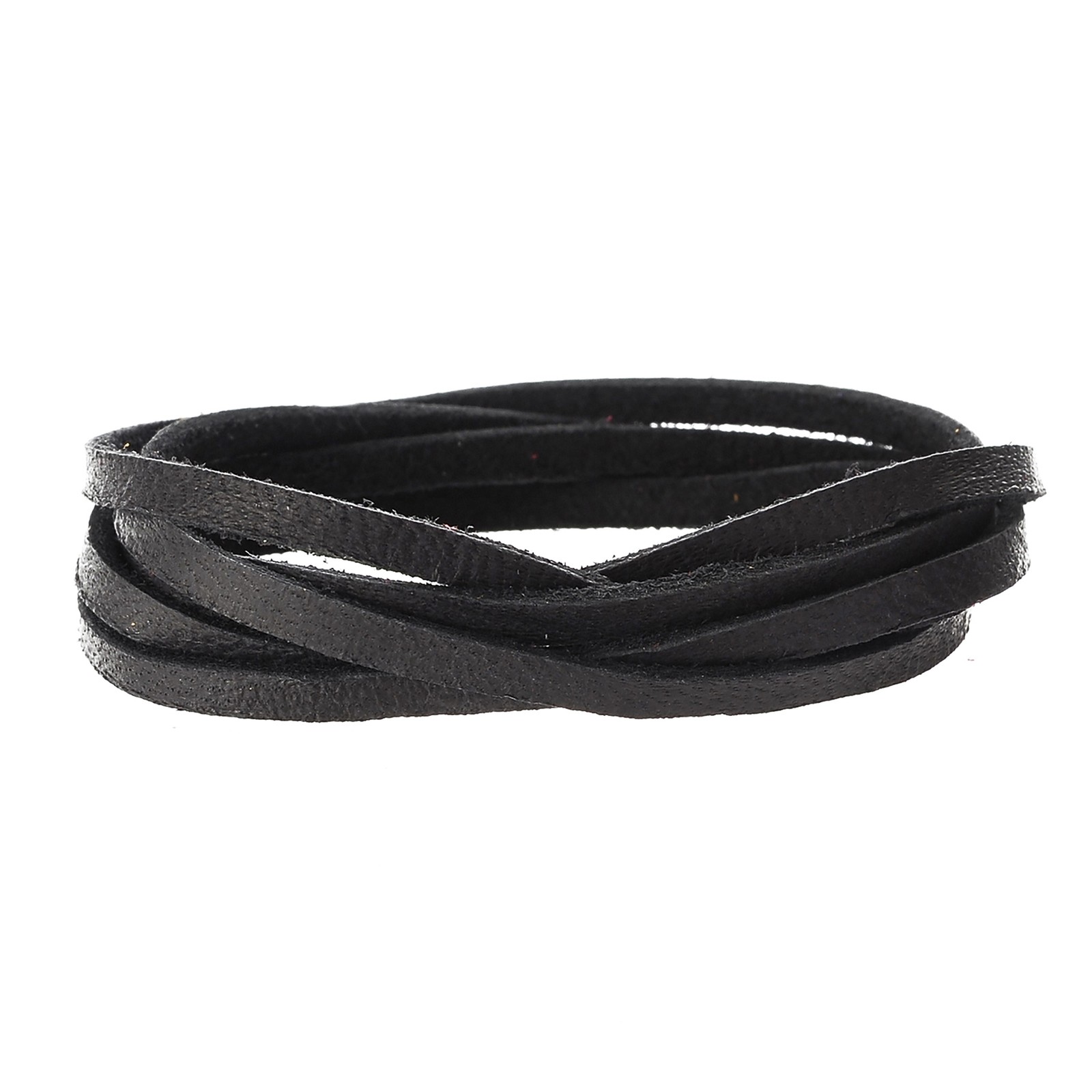 Realeather(R) Crafts Deerskin Lace 1/8"X4yd Card-Black