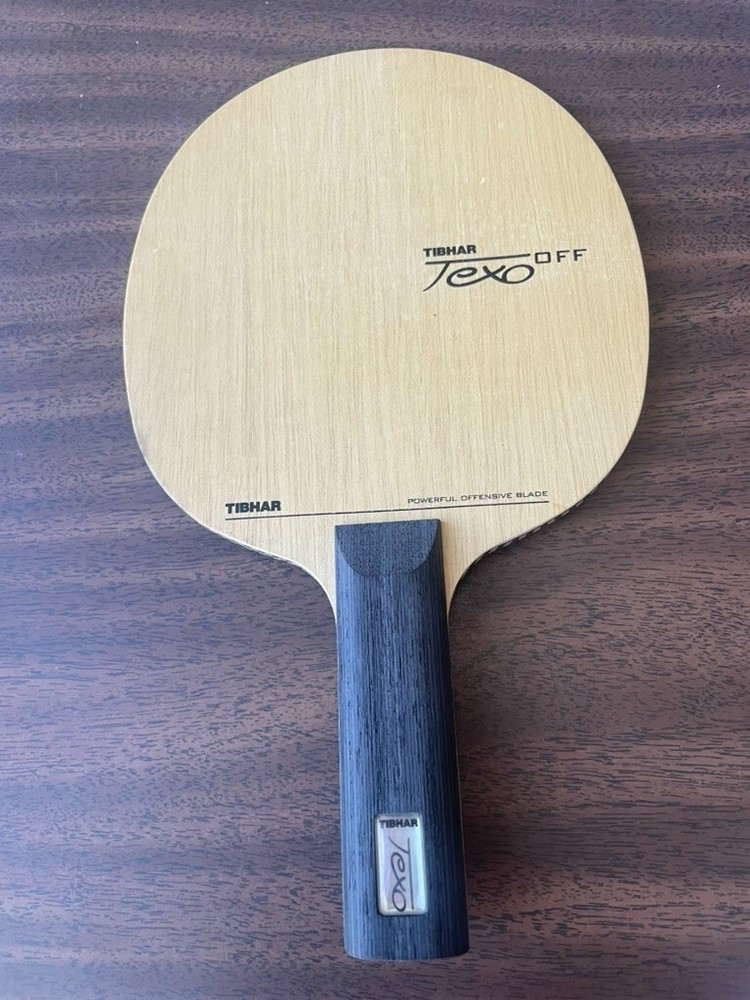 Tibhar TEXO OFF table tennis ping blade, Special Checkerboard Pattern, ST handle