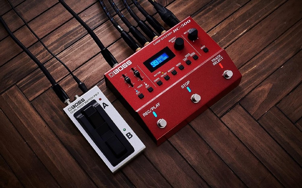 BOSS RC-500 LOOP STATION Guitar Effect Pedals 2-track looper Reverse LOOP FX