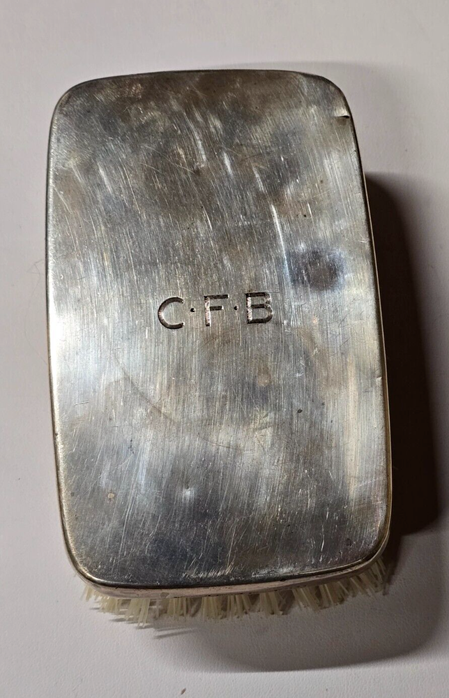 Vtg. Sterling Tiffany & Co Clothes/Table Brush MONOGRAMED: CFB