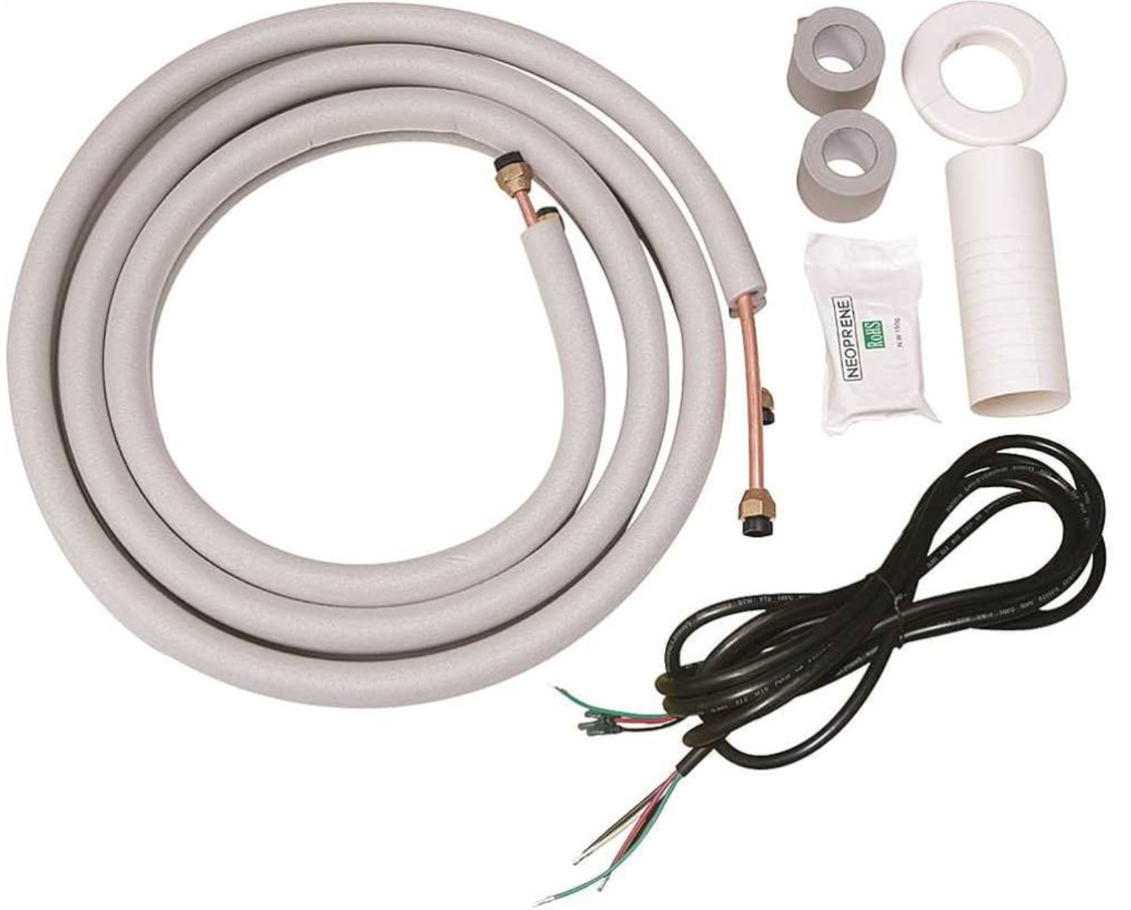 12,000 BTU Ductless Mini Split Air Conditioner, Heat Pump 110V 1 Ton W/Kit