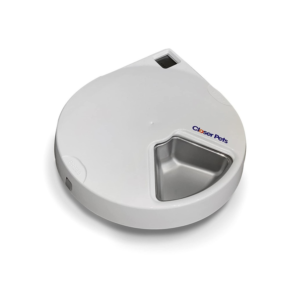 Closer Pets C500 5 Bowl Digital Timer-Controlled Automatic Pet Feeder - 5-Mea...