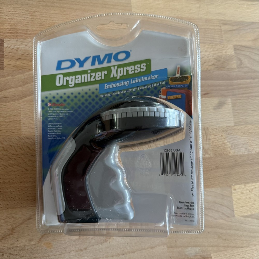 Dymo Organizer Xpress Handheld Embossing Labelmaker 12965 New Sealed