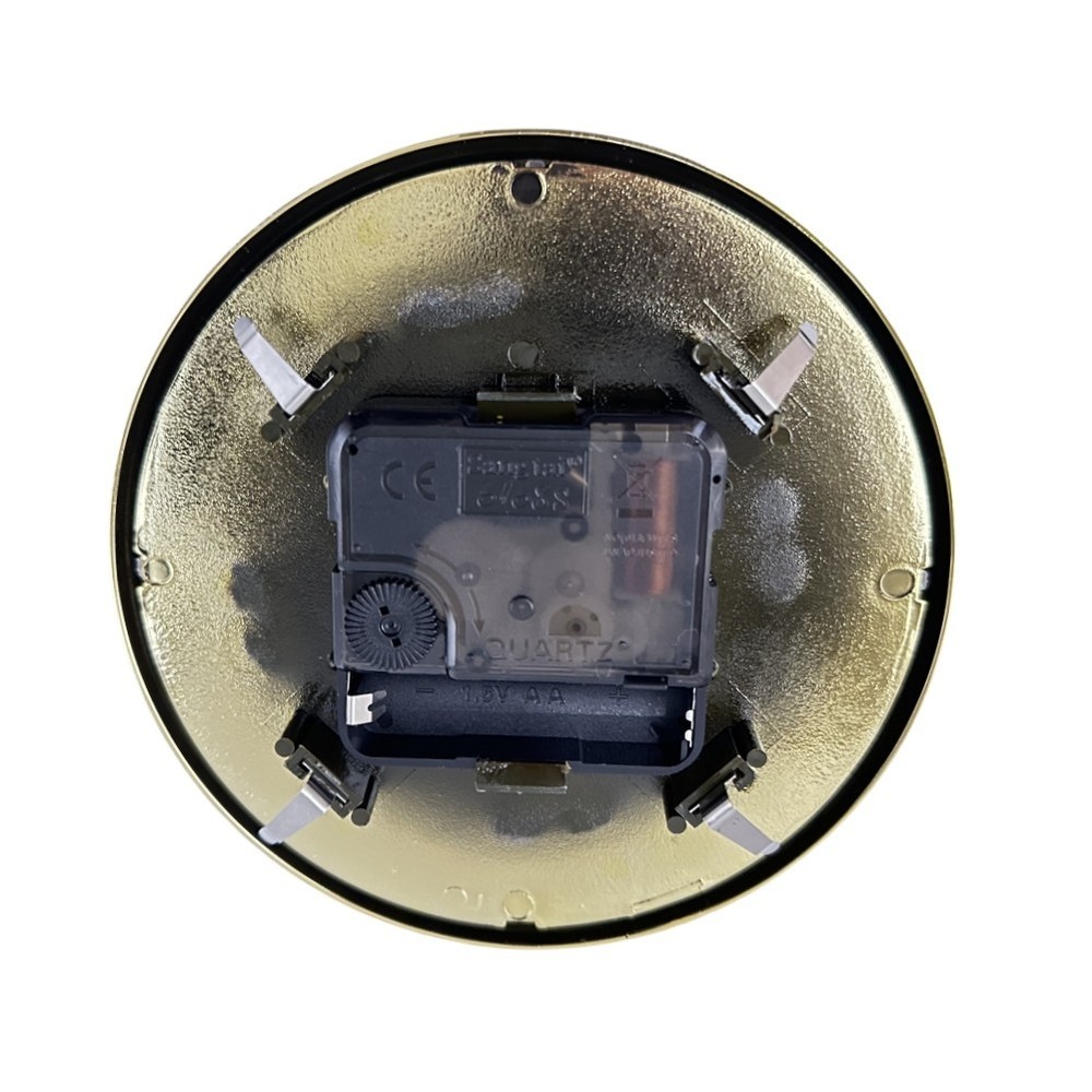 Quartz Clock Insert Movement with Goldsilver Colored Trim DIY or Replacement