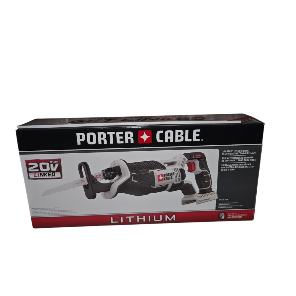 Porter Cable 20-Volt Variable Speed Cordless Reciprocating Saw PCC670B-TOOL ONLY