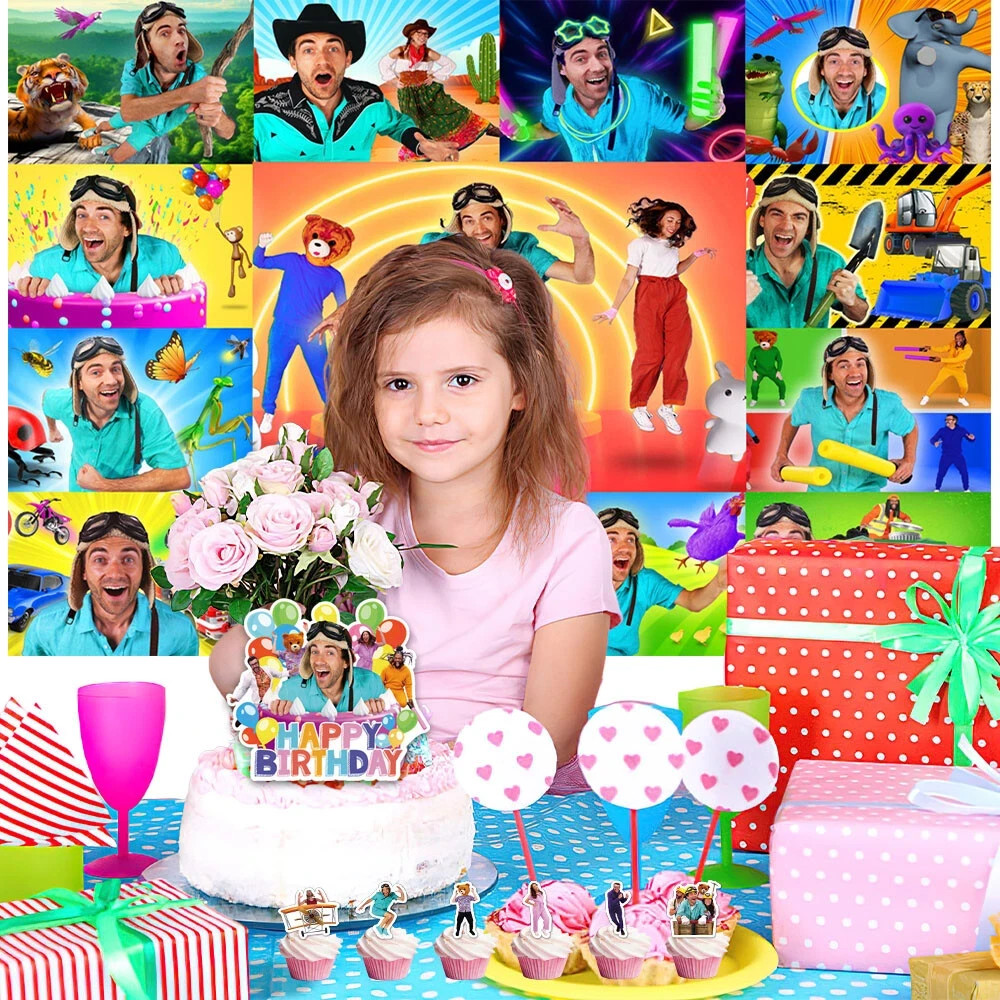 Danny Party Supplies Birthday Decoration Set Backdrop Banner Balloons Cak Topper
