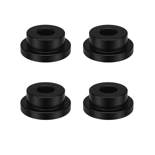 Solid Handlebar Riser Bushings Compatible with Harley Softail Dyna Black#28