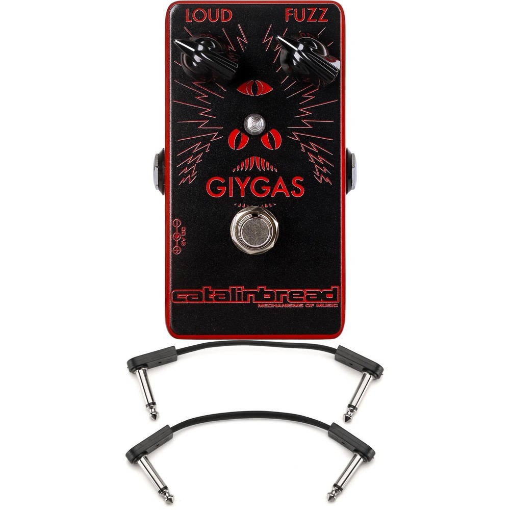 Catalinbread Giygas Fuzz 2 Fuzz Pedal with EBS Flat Patch Cables