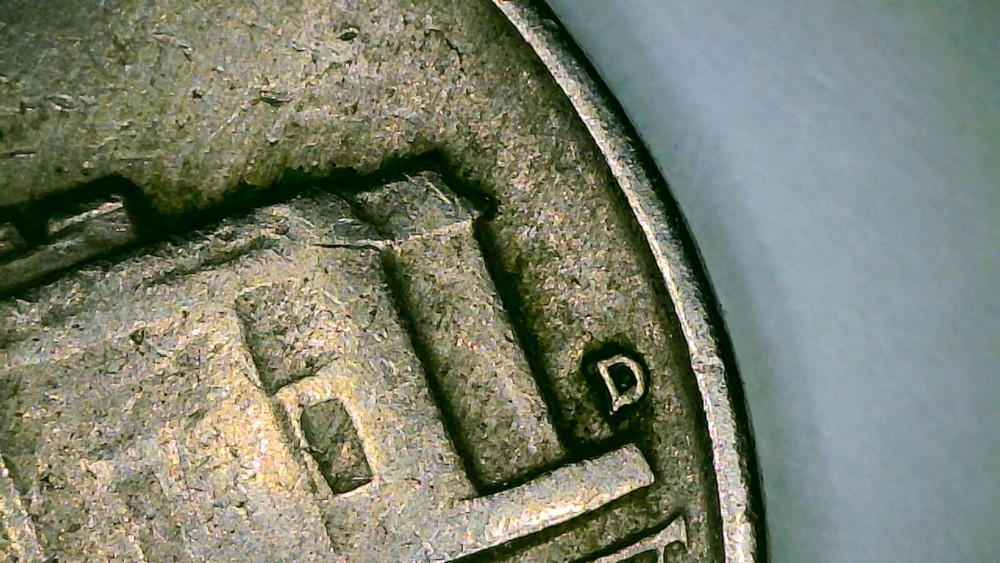 1954 D over S mint  mark Jefferson  Nickel errors