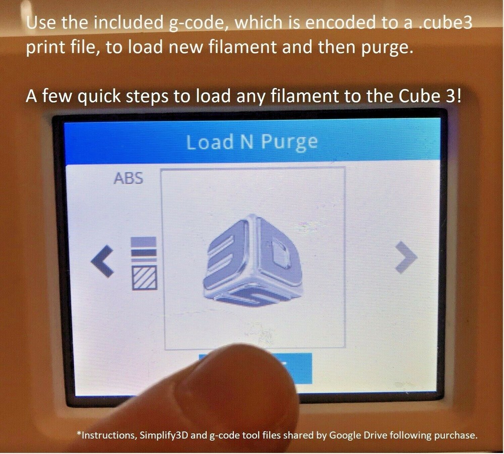 Cube 3rd Generation 3D Systems Printer Open Source Conversion Cartridge Silk PLA