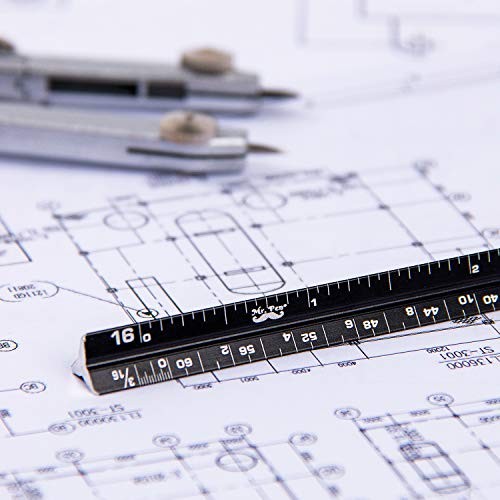 Mr Pen 6 Inch 2 Pack Pocket Ruler Small Architectural Scale