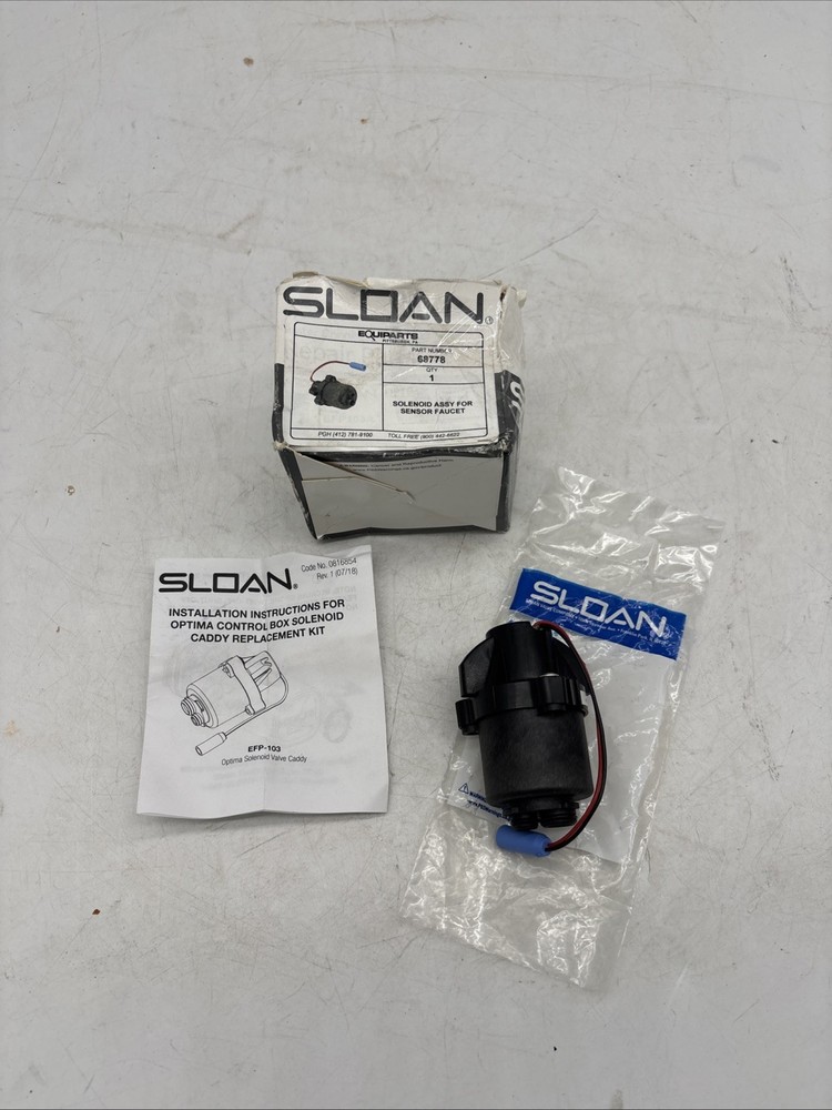 SLOAN EFP103A Optima plus Control Box Solenoid Caddy Replacement Kit
