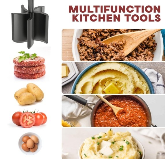 Meat Choppers grinders food Ground Beef and Hamburger Chopper Masher Mix Kitchen