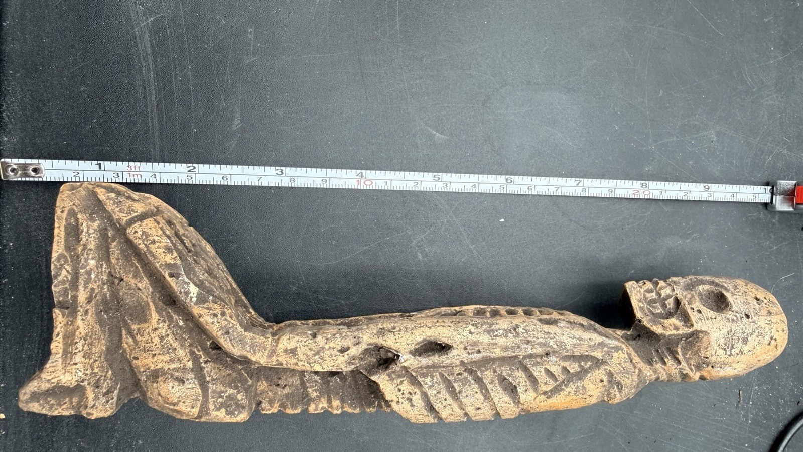 Limestone Carved Exposed Statue From Tula Hidalgo Ojuelos