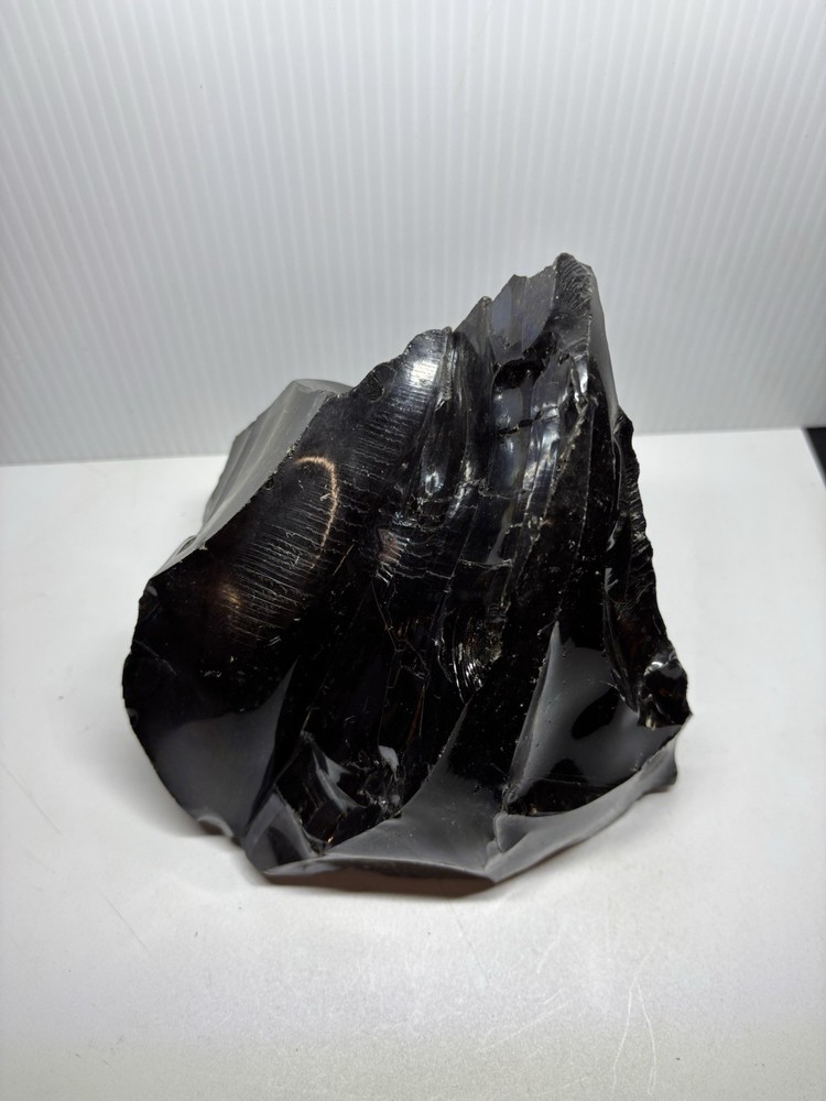Medium Black Obsidian Rough Lapidary Rock for Knapping Cabbing 5 - 6 Lbs