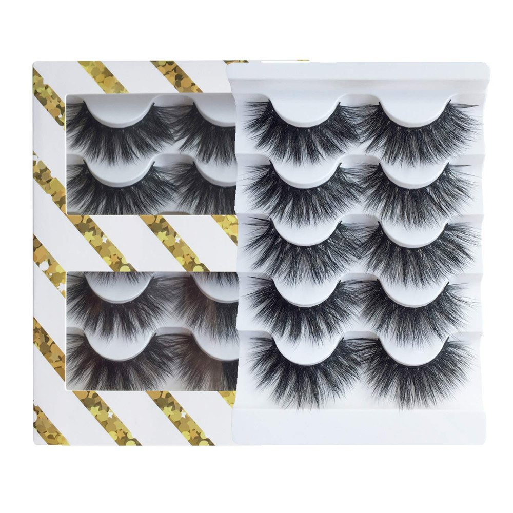 High Volume False Eyelashes Fluffy 3D Lashes Pack 5 Pairs