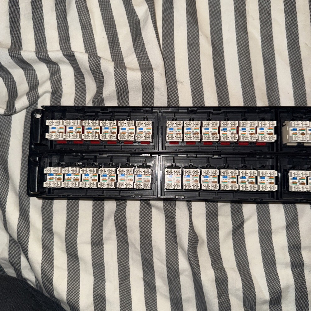 Commscope 48 Port Patch Panel Snap in keystones 2ru