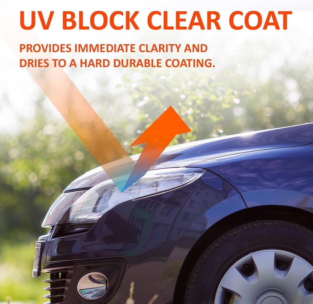 SYLVANIA - Headlight Restoration Essentials Kit - UV Block Clear Coat, Most...
