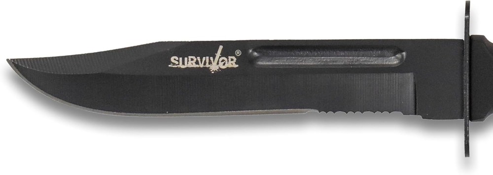 7.5 Inch Fixed Blade Black Survival Knife