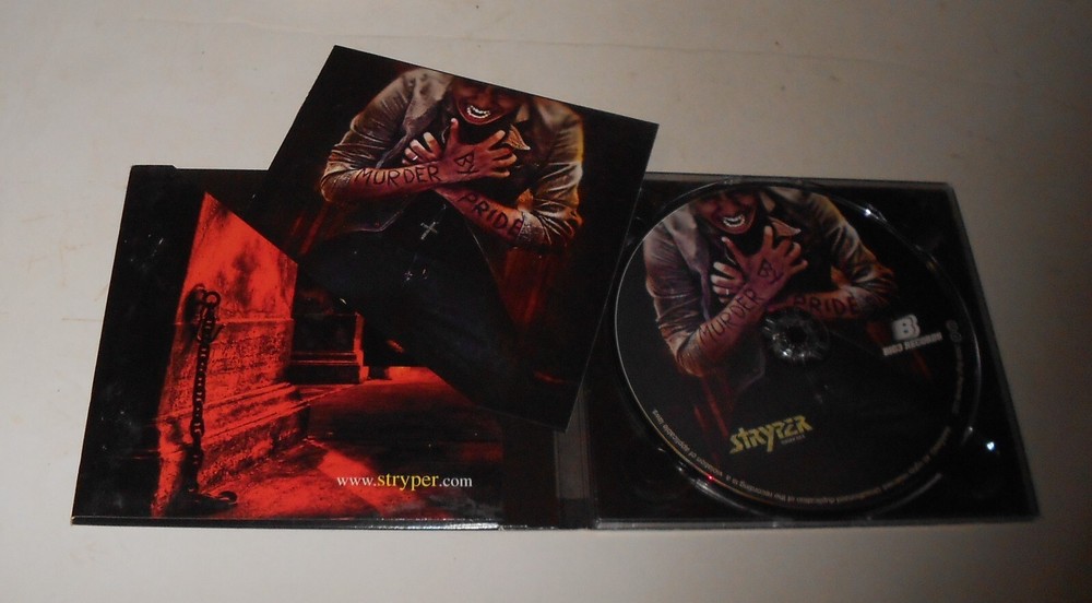 Stryper GROUP SIGNED Murder By Pride CD Cover JSA CERT