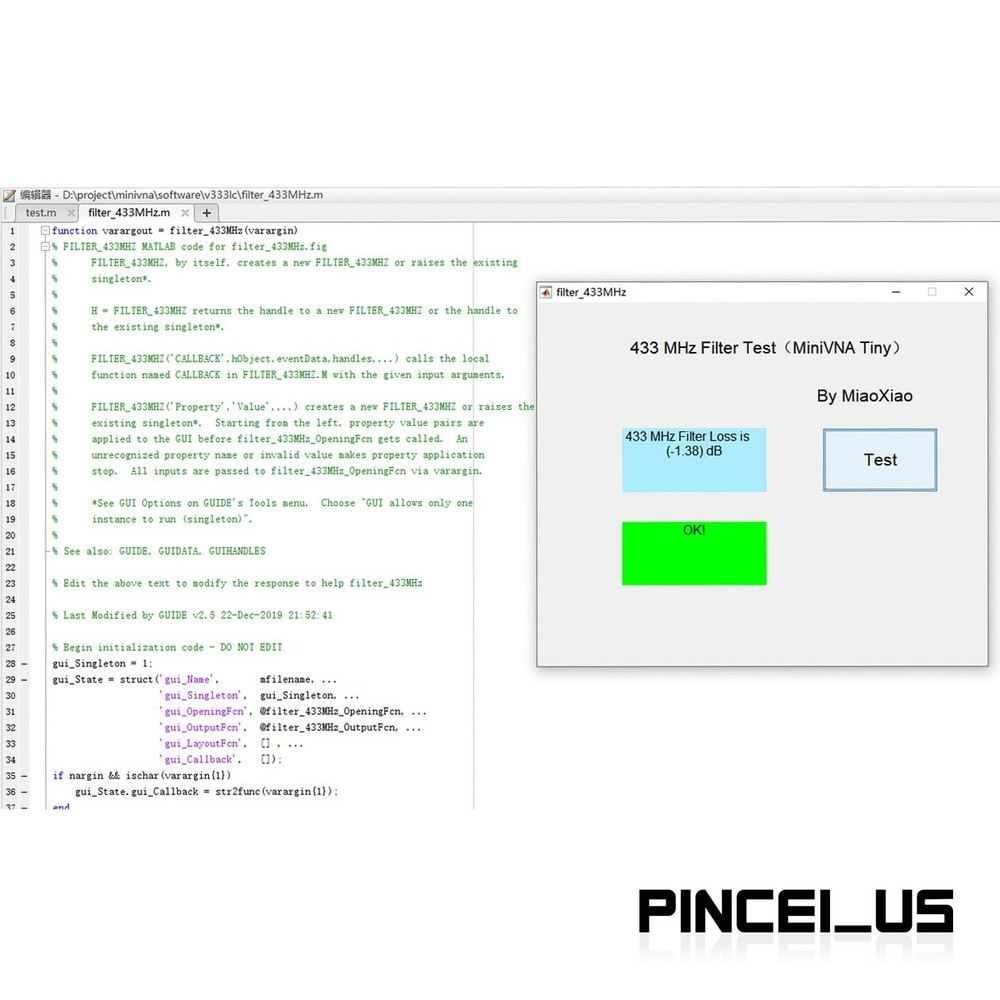 miniVNA Tiny 3GHz Vector Network AnalyzerSignal Generator fr Bluetooth WIFI Test