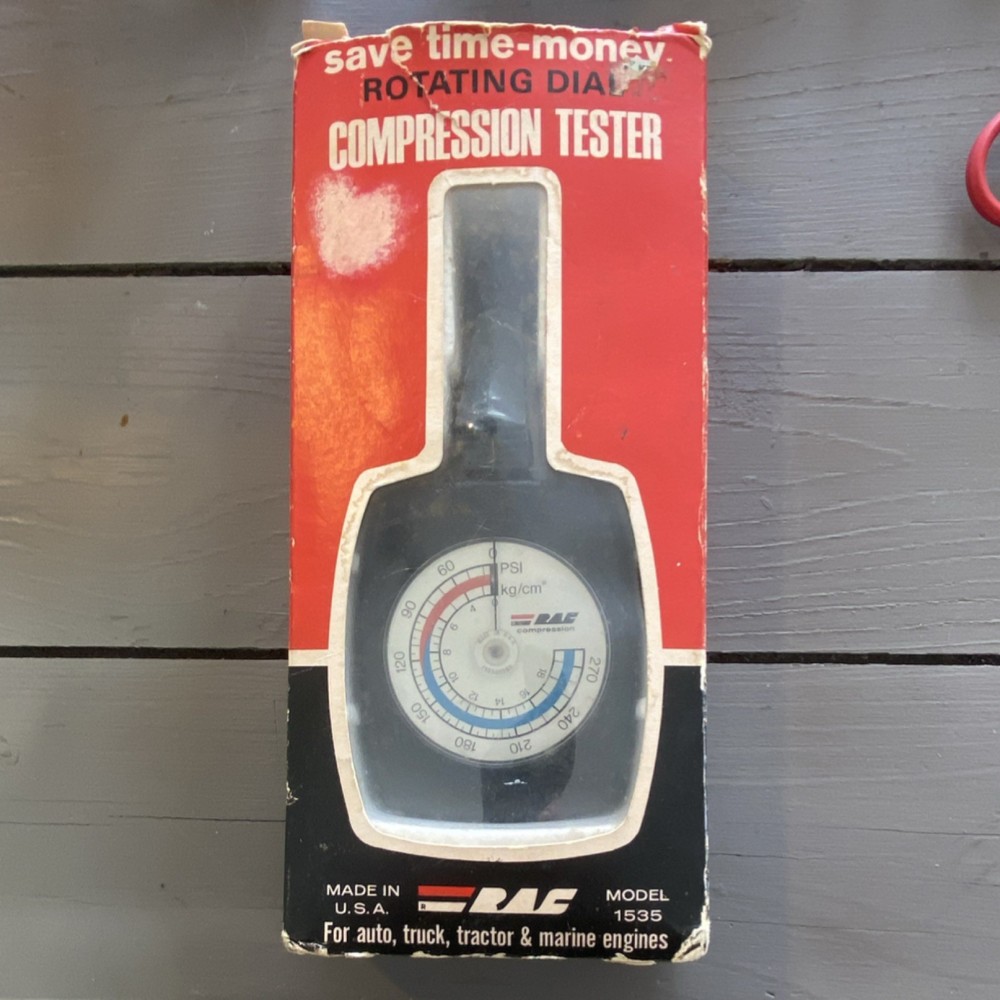 RAC Model 1535 Compression Tester Vintage In Box