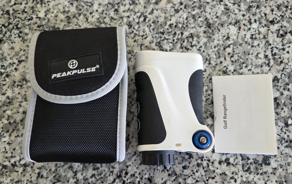 PEAKPULSE LE-600G Pro Golf Laser Rangefinder White Untested Missing Batt Door