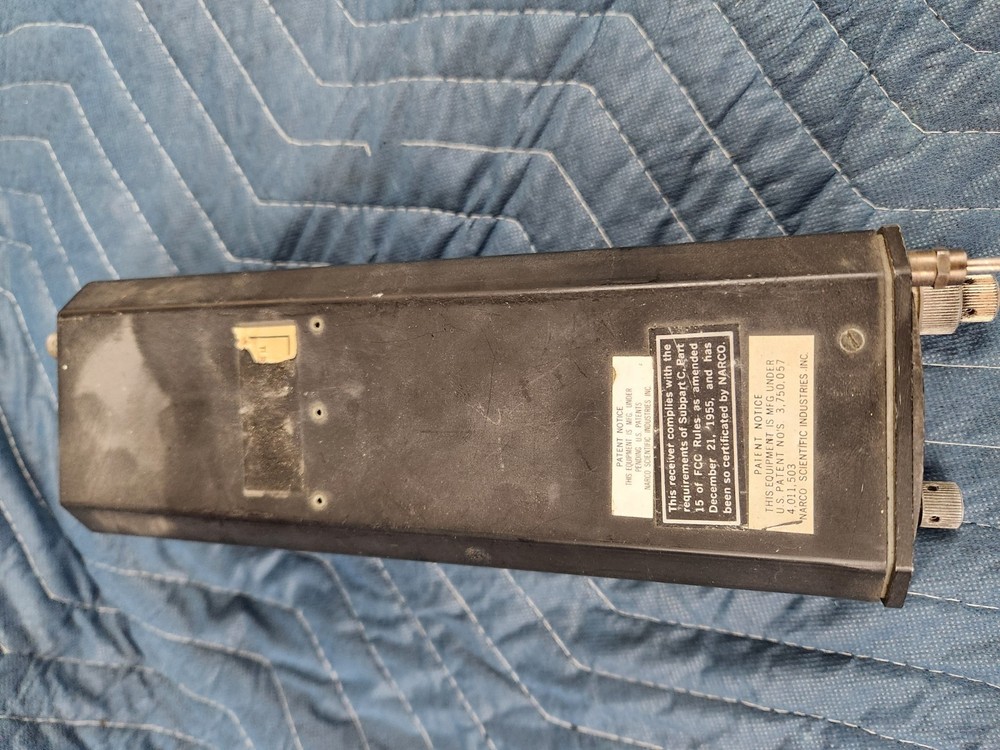 Narco NAV-122 TSO system Glidescope Indicator Nav Receiver 14 Volts