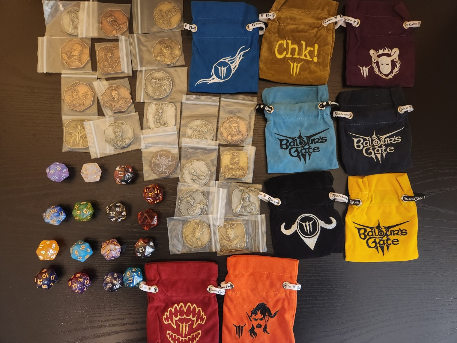 BG3 Baldur's Gate 3 Treasure Pack Individual D20 Bag Coin Dungeons & Dragons D&D